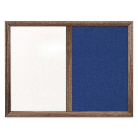 United Visual Products Enclosed Corkboard, 1 Door, 60"x36", 4" Fra UV3417-BLACK-KEYLIME